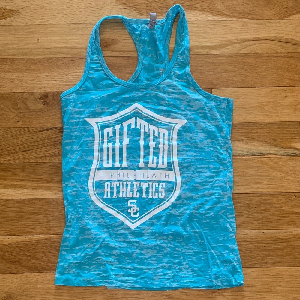 Next Level Apparel Phil Heath Teal Tank Top Large